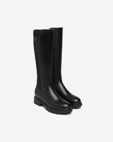 STIVALE DONNA PELLE/ELASTICIZZATO