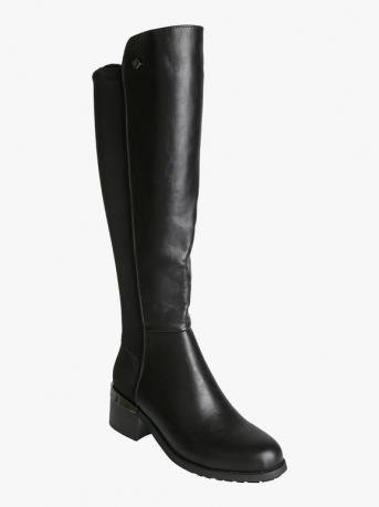 STIVALE DONNA PELLE/ELASTICIZZATO